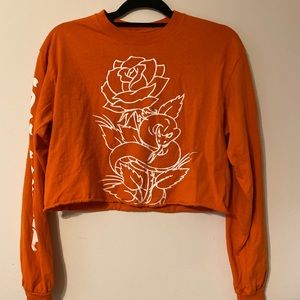 Cropped long sleeve tshirt